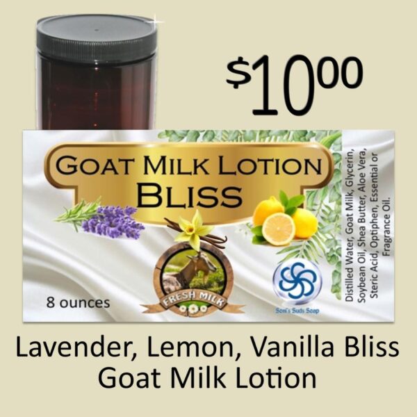 Lavender, Lemon, Vanilla Bliss Gentle Goat Milk Lotion