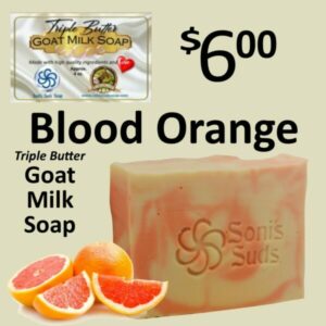 Blood Orange Triple Butter Goat Milk Soap