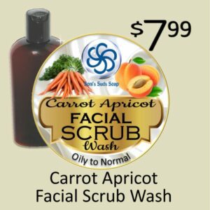 Creamy Carrot and Apricot Scrub Face Wash