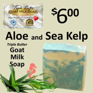 Aloe and Sea Kelp Triple Butter Goat Milk Soap