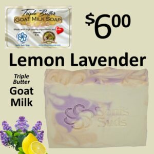 Lemon Lavender Triple Butter Goat Milk Soap