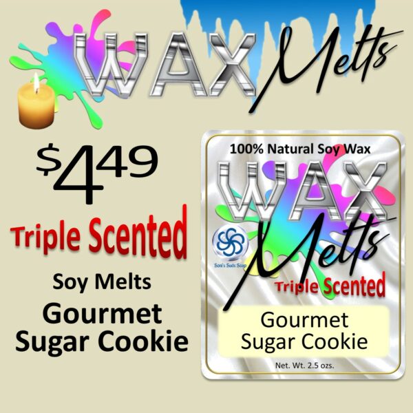 Gourmet Sugar Cookie Triple Scented Wax Melt