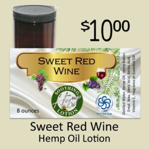 Sweet Red Wine Hemp Lotion