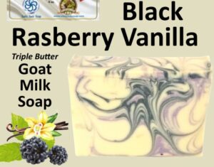 Black Raspberry Vanilla Triple Butter Goat Milk Soap