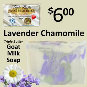 Lavender and Chamomile Triple Butter Goat Milk Soap
