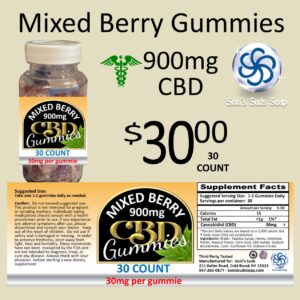 CBD Berry Gummies 30 mg Yellow Label