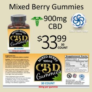 CBD Mixed Berry Gummies 30 mg