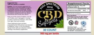 CBD Softgels 30 mg