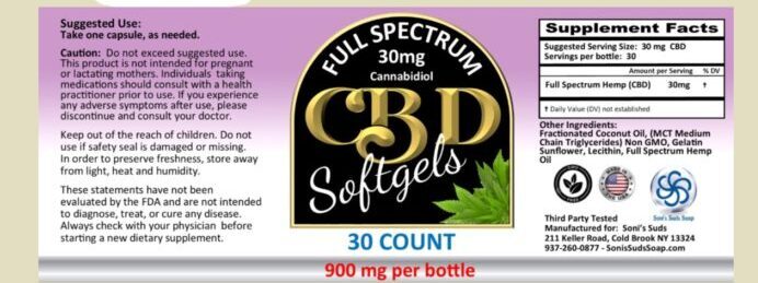 CBD Softgels 30 mg - Image 2