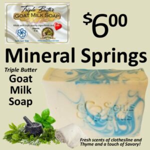 Mineral Springs Triple Butter Goat Milk Soap