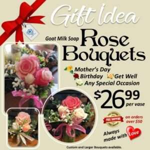 Rose Bouquet Vase Gift Set