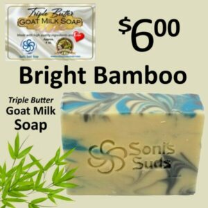 Bright Bamboo Triple Butter Goat Milk Soap