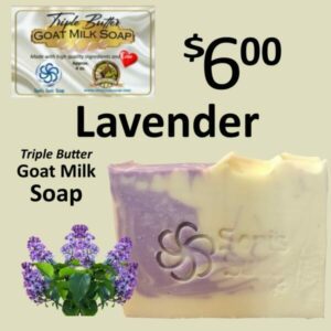 Lavender Triple Butter Goat Milk Soap
