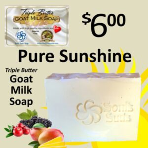 Pure Sunshine Triple Butter Goat Milk Soap