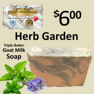 Herb Garden Triple Butter Goat Milk Soap