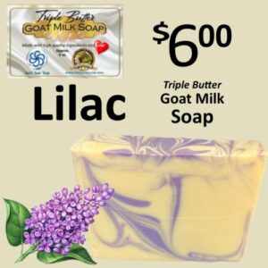Lilac Triple Butter Goat Milk Soap