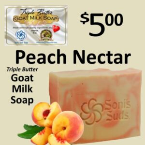 Peach Nectar Triple Butter Goat Milk Soap