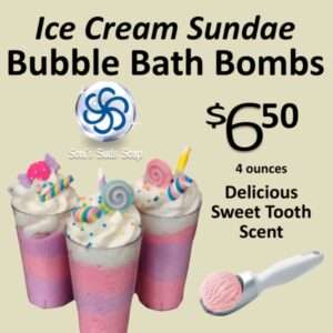 Ice Cream Sundae Bubble Bath Bomb