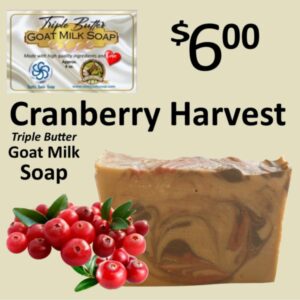 Cranberry Harvest Triple Butter Goat Milk Soap