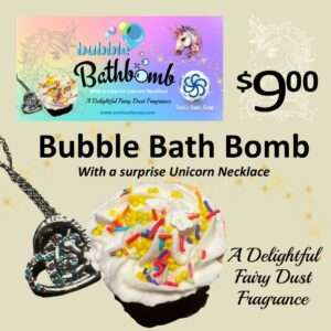 Unicorn Necklace Bubble Bath Bomb