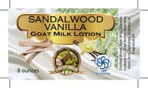 Vanilla Sandalwood Goat Milk Lotion