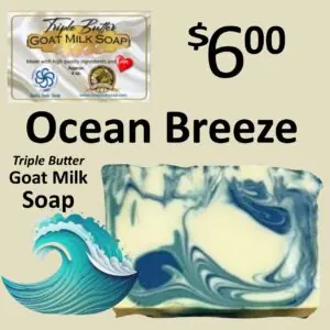 Ocean Breeze Triple Butter Goat Milk Soap