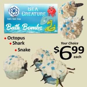 Sea Creature Bubble Bath Bombs
