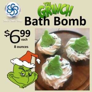 Grinch Bubble Bath Bombs