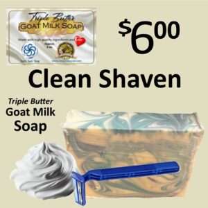 Clean Shaven Triple Butter Goat Milk Soap