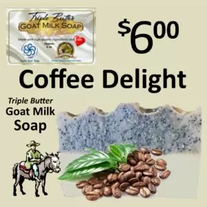 Coffee Triple Butter Goat Milk Soap