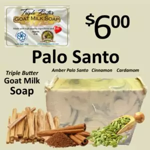 Palo Santo Triple Butter Goat Milk Soap