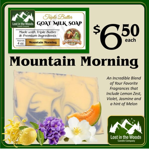 Triple Butter Goat Milk Soap Mountain Morning