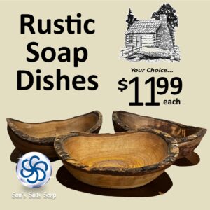 Rustic Soap Dish Olive Wood