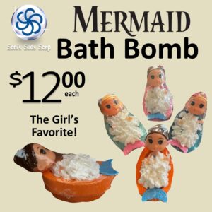 Mermaid Bathtub Bath Bomb with bubbles