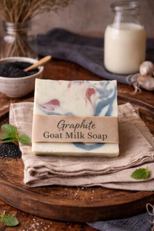Graphite Triple Butter Goat Milk Soap
