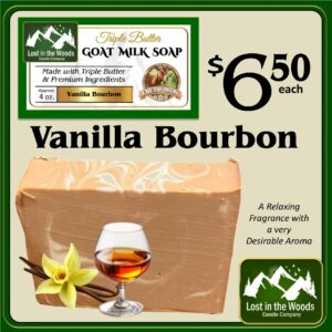 Vanilla Bourbon Triple Butter Goat Milk Soap