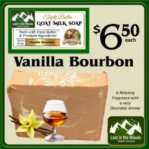 Vanilla Bourbon Triple Butter Goat Milk Soap