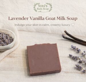 Lavender Vanilla Triple Butter Goat Milk Soap